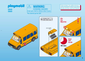 Brugsanvisning Playmobil set 5680 City Life Skolebus