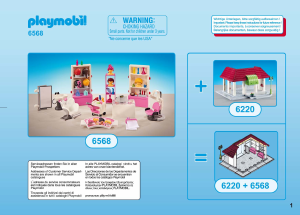 Handleiding Playmobil set 6568 City Life Inrichting kapsalon