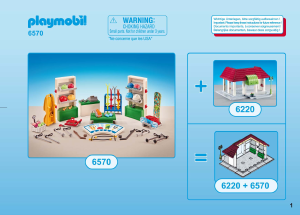 Mode d’emploi Playmobil set 6570 City Life Aménagement pour magasin de sports d'hiver