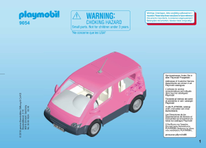 Handleiding Playmobil set 9054 City Life Roze personenauto