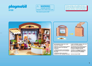 Manual Playmobil set 9109 City Life Coffee shop