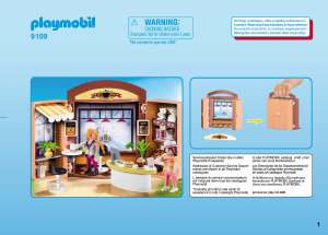 Handleiding Playmobil set 9109 City Life Koffiewinkel