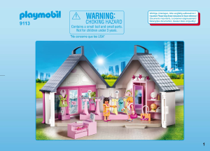 Handleiding Playmobil set 9113 City Life Modeboutique Kledingwinkel