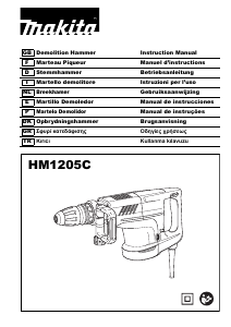 Manual de uso Makita HM1205C Martillo de demolición