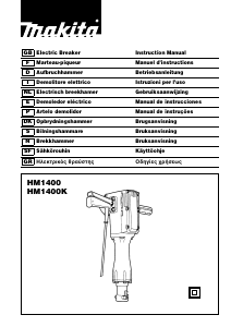 Manual Makita HM1400 Martelo de percussão