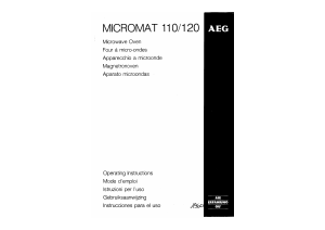 Handleiding AEG Micromat 110 Magnetron