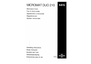 Handleiding AEG Micromat Duo 210 Magnetron