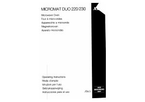 Handleiding AEG Micromat Duo 220 Magnetron