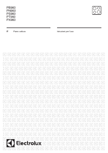 Manuale Electrolux PT960UV Piano cottura