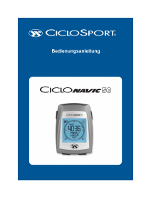 Bedienungsanleitung CicloSport CicloNavic 50 Fahrradcomputer