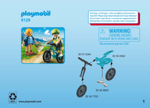 Manual Playmobil set 9129 Outdoor Biker and hiker