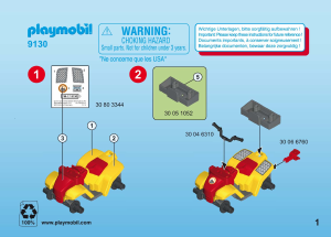 Handleiding Playmobil set 9130 Outdoor Reddingsquad met draagberrie