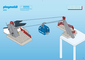 Mode d’emploi Playmobil set 9830 Outdoor Téléphérique avec station d'accueil