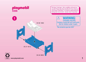 Mode d’emploi Playmobil set 5306 Modern House Chambre d'enfants avec lits superposés