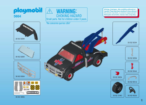 Instrukcja Playmobil set 5664 Cityservice Laweta