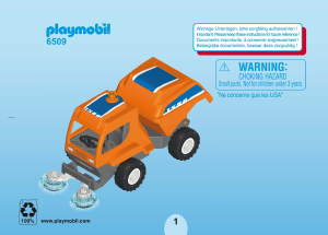 Handleiding Playmobil set 6509 Cityservice Straatveger