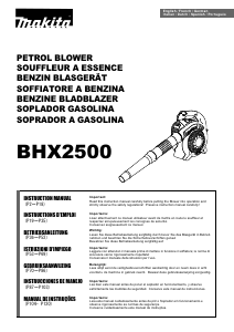 Manual Makita BHX2500 Soprador de folhas