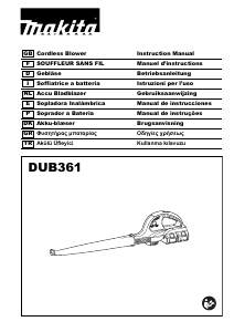 Manual Makita DUB361 Leaf Blower