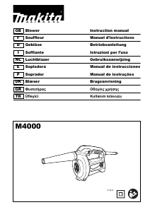 Manual Makita M4000 Leaf Blower