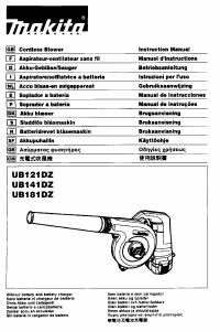 Bedienungsanleitung Makita UB141DZ Laubblaser