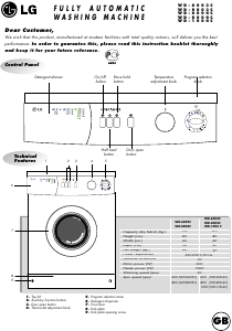 Manual LG WD-6004C Washing Machine