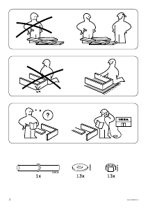 Kasutusjuhend IKEA NOCKEBY (277x97x82) Diivan