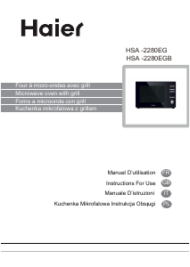 Manuale Haier HSA-2280EGB Microonde