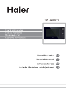 Mode d’emploi Haier HSA-2280ETB Micro-onde