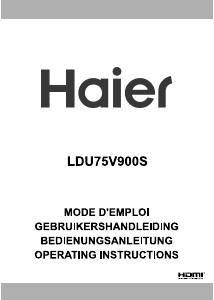 Bedienungsanleitung Haier LDU75V900S LED fernseher