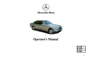 Bruksanvisning Mercedes-Benz S 320 (1996)