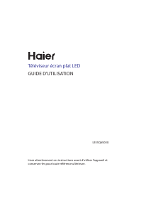 Mode d’emploi Haier LE55Q6500U Incurvé Téléviseur LED