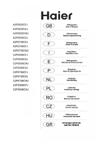 Manuale Haier A2FE635CSJ Frigorifero-congelatore