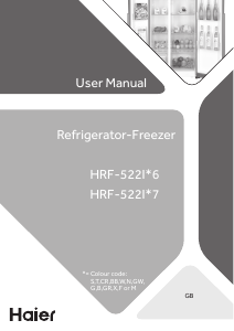 Manual Haier HRF-522IB6 Fridge-Freezer