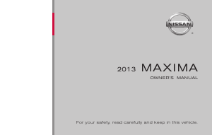 Handleiding Nissan Maxima (2013)