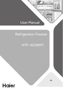 Handleiding Haier HTF-452WM7 Koel-vries combinatie