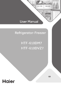 Handleiding Haier HTF-610DM7 Koel-vries combinatie