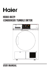 Manual Haier HD80-B829 Dryer