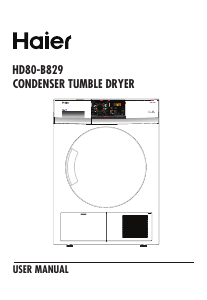 Bruksanvisning Haier HD80-B829 Torktumlare