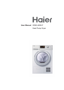 Manual Haier HD90-A636 Dryer