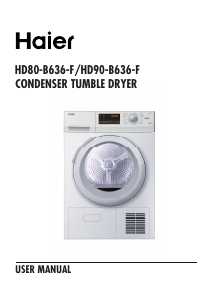 Manual Haier HD90-B636 Dryer