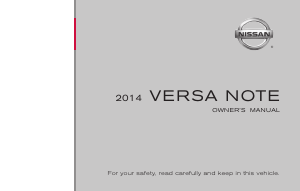 Handleiding Nissan Versa Note (2014)