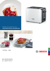 Bedienungsanleitung Bosch TAT6A111GB Toaster
