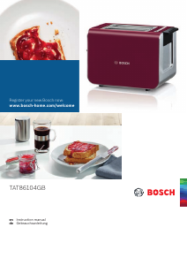 Handleiding Bosch TAT86104GB Broodrooster