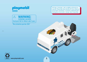 Handleiding Playmobil set 5069 Sports NHL IJsdweilmachine