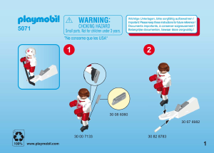 Bedienungsanleitung Playmobil set 5071 Sports NHL Eishockey-Tortraining