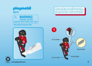 Handleiding Playmobil set 5075 Sports NHL Chicago Blackhawks speler