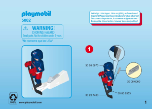 Manual de uso Playmobil set 5082 Sports NHL New York Rangers Jugador