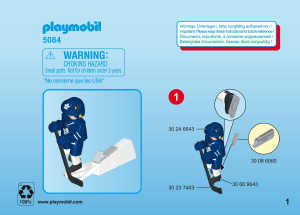 Handleiding Playmobil set 5084 Sports NHL Toronto Maple Leafs speler