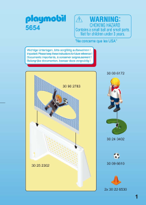 Handleiding Playmobil set 5654 Sports Soccer shootout
