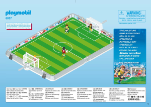 Manual de uso Playmobil set 6857 Sports Set de Fútbol Maletín